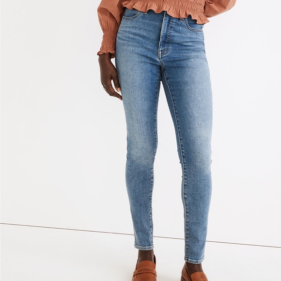 Madewell Petite Curvy Roadtripper Authentic Skinny Jeans in Vinton Wash NWT - Picture 4 of 12